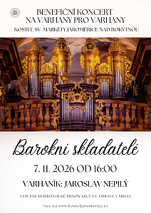 Barokní skladatelé - Benefiční koncert na varhany pro varhany