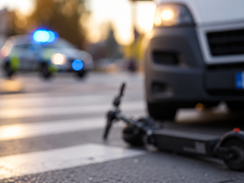 Nezletilý chlapec na elektrokoloběžce se střetl s nákladním autem