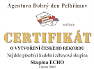 Rekord stvrdili certifikátem